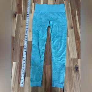 Kids Aqua Camouflage Leggings